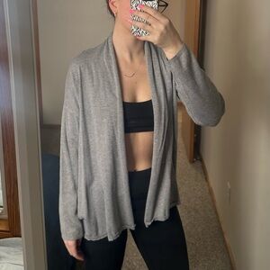 Forever21 Long Grey Thin Cardigan